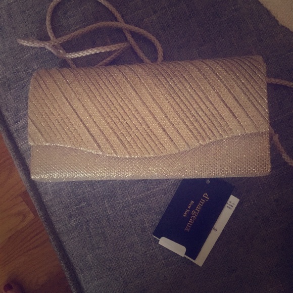 Gold sparkly handbag - Picture 1 of 3